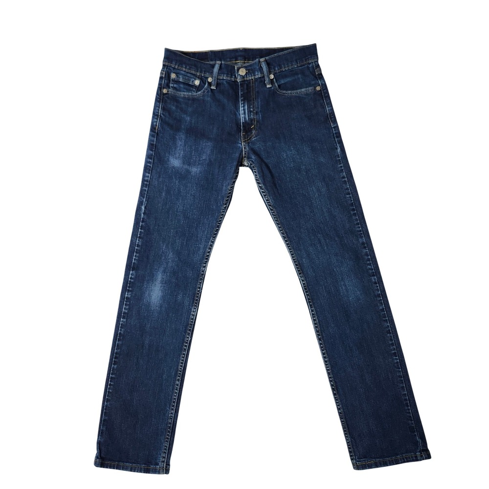 Levi's 511 Slim Fit Jeans Mens 30x32 Dark Indigo Blue Excellent Stretch Denim‎